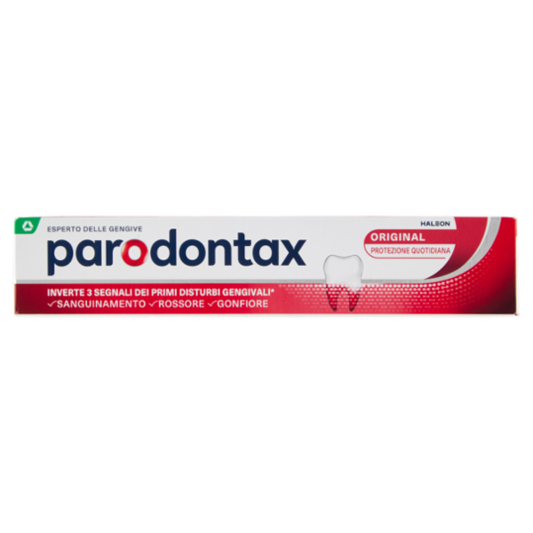 Parodontax original dentifricio quotidiano con fluoro per gengive più sane e denti forti 75 ml