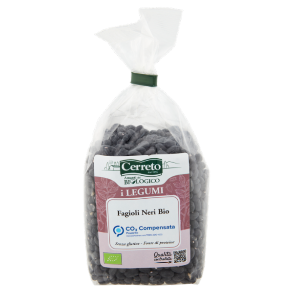 Cerreto i Legumi Fagioli Neri Bio 350 g