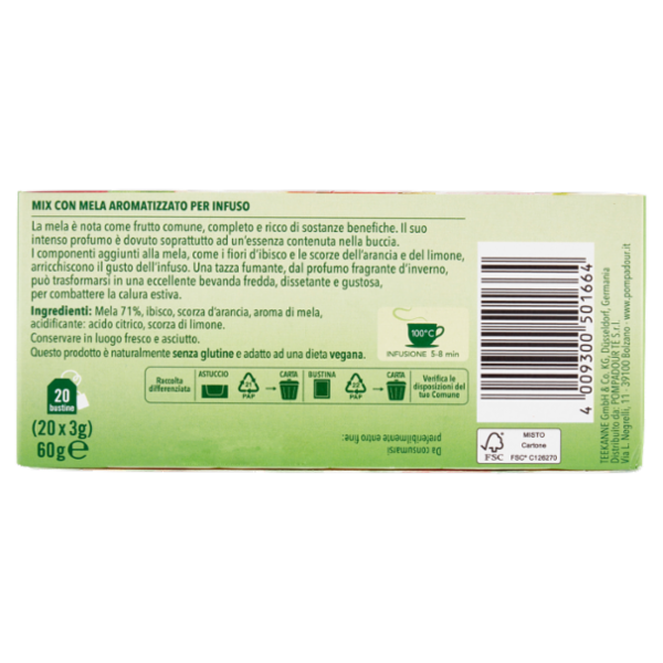 Pompadour Infuso Mela bustine 20 x 3 g