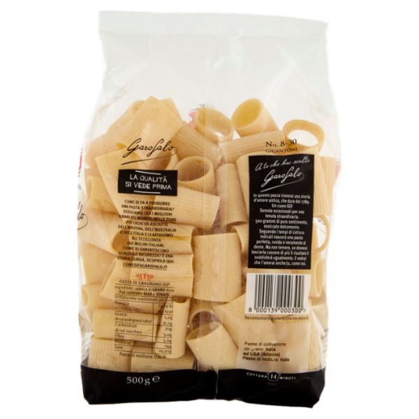 Garofalo Gigantoni 8-30 Pasta di Gragnano IGP 500 g