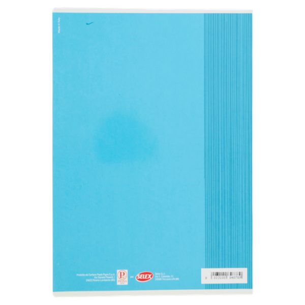 Selex Quaderno Maxi Formato A4 40 Fogli Riga Unica con Margine