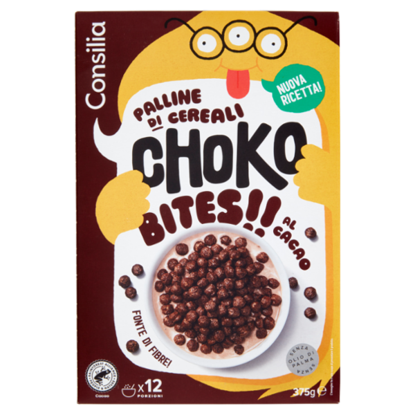 Consilia Choko Bites Palline di Cereali al Cacao 375 g