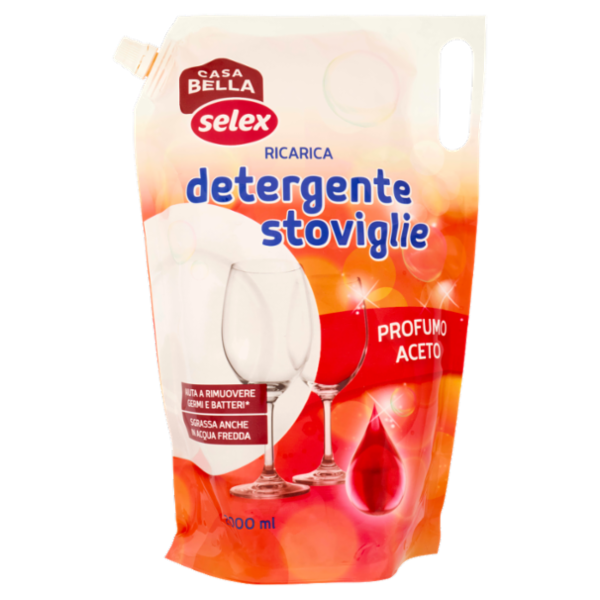 Selex Casa Bella Detergente per Stoviglie Aceto Ricarica 2 L