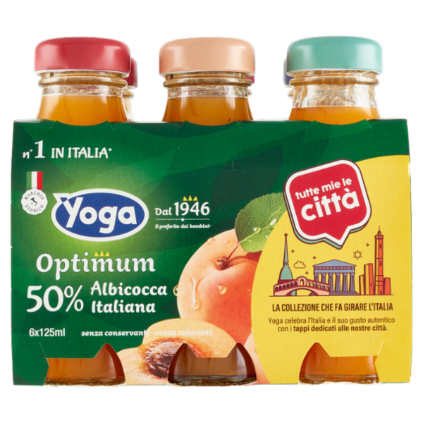 Yoga Optimum 50% Albicocca Italiana 6 x 125 ml