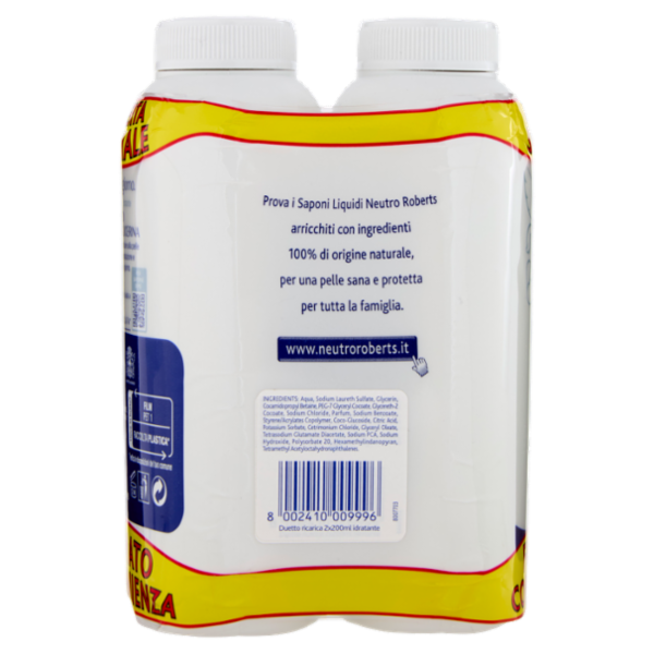 Neutro Roberts Idratante Classico Sapone Liquido 2 x 200 ml