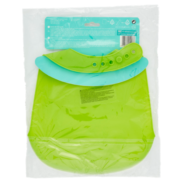 neo Baby Bavaglina in Silicone Bicolor 6m+ 1 pz