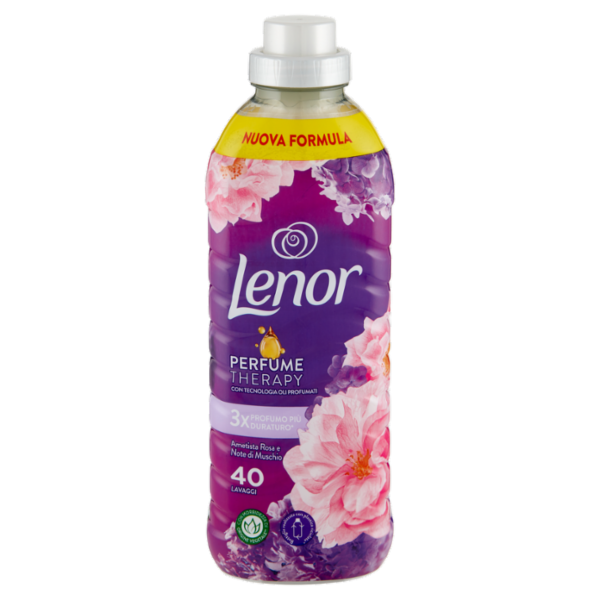 Lenor Ammorbidente Lavatrice Concentrato, Ametista Rosa e Note di Muschio, 40 Lavaggi 840 ml