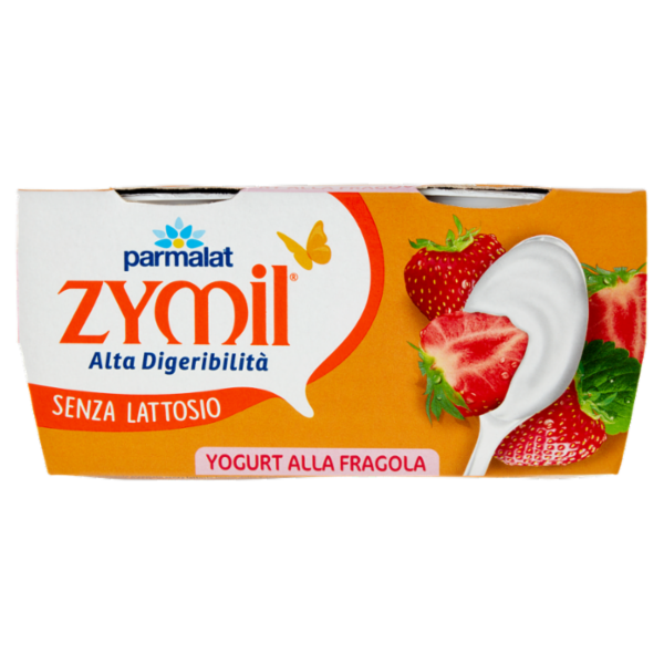 ZYMIL Alta Digeribilità Senza Lattosio Yogurt alla Fragola 2 x 125 g
