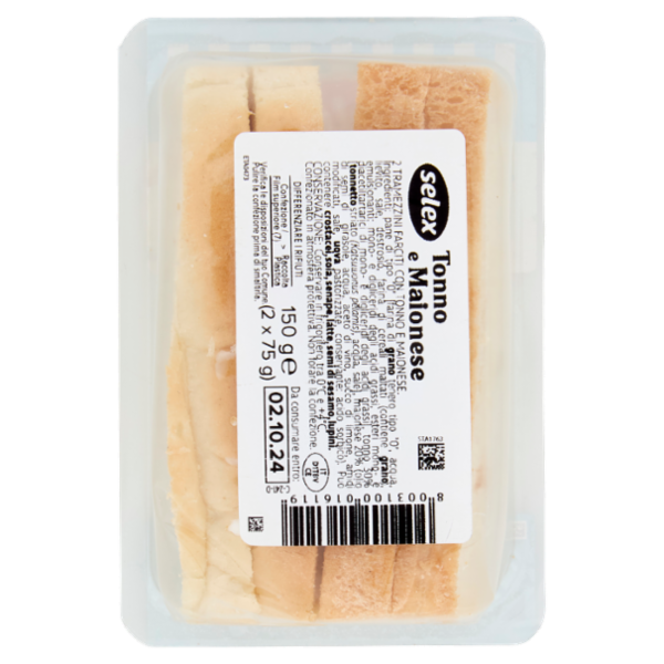 Selex Tramezzini Farciti Tonno e Maionese 2x75 g