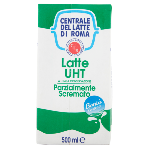 Centrale del Latte di Roma Latte UHT a Lunga Conservazione Parzialmente Scremato 500 ml