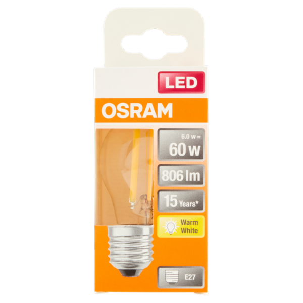 Osram Led Star Classic P 60 Warm White 6.0 W E27