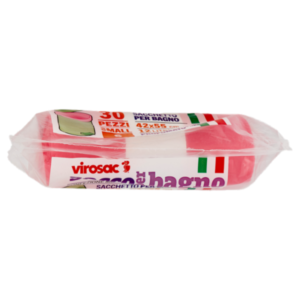 virosac sacco per bagno Sacchetto per Bagno 42x55 cm 12 Litri Small S 30 pz