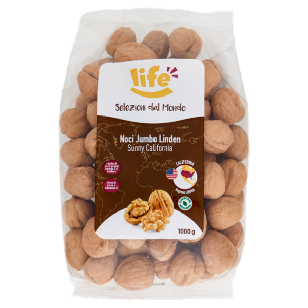 life Selezioni dal Mondo Noci Jumbo Linden Sunny California 1000 g