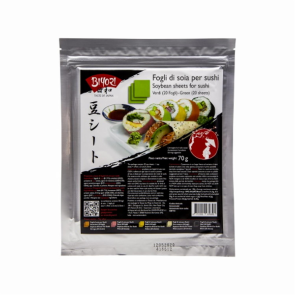 Fogli Di Soia Verde Per Sushi 20pz