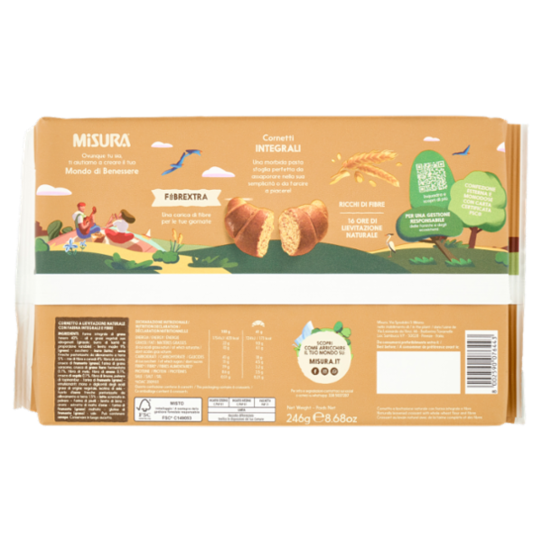Misura Fibrextra 6 Cornetti Integrali 246 g