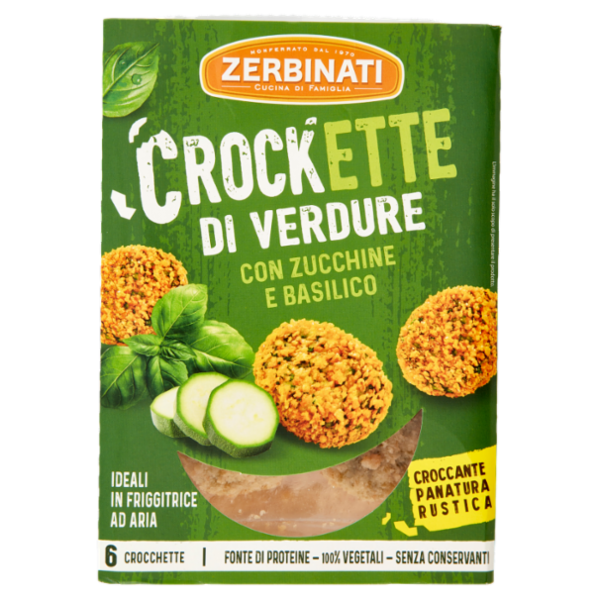 Zerbinati Crockette di Verdure con Zucchine e Basilico 160 g