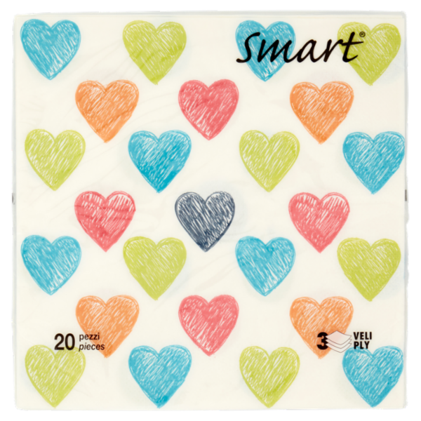 Smart Tovaglioli 3 Veli 33x33 cm 20 pz