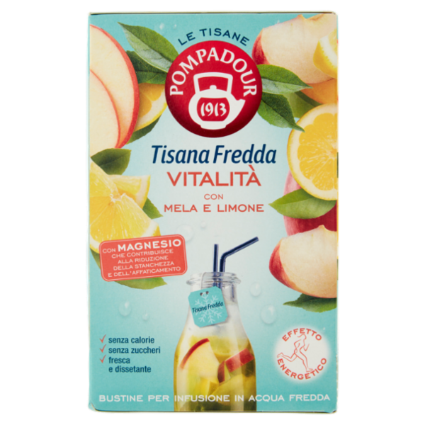 Pompadour Le Tisane Tisana Fredda Vitalità 18 x 2,5 g