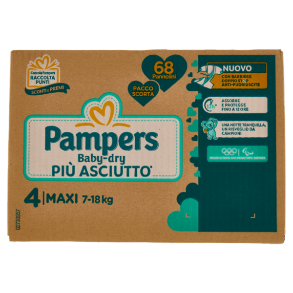 Pampers Baby-dry Maxi 68 pz