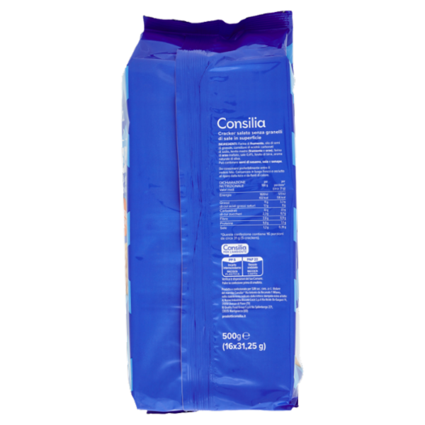 Consilia Cracker Non Salati in Superficie 16x31,25 g