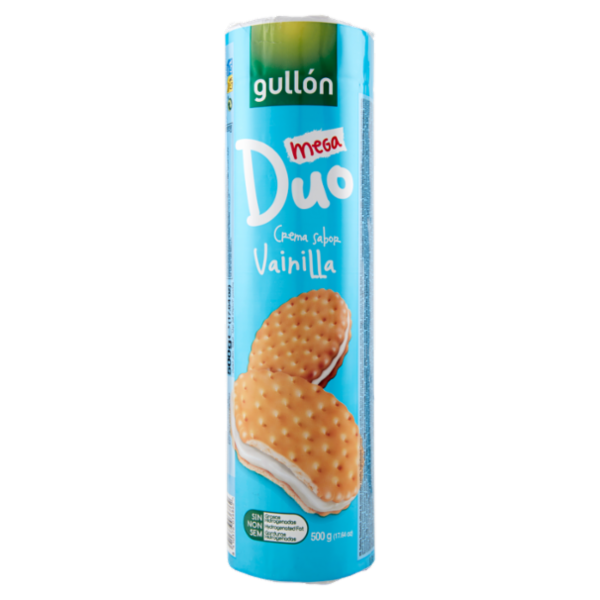 Gullón Mega Duo Crema sabor Vainilla 500 g