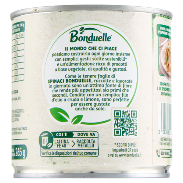 Bonduelle Spinaci in Foglia 380 g