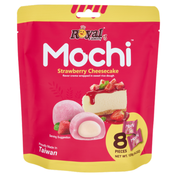 Royal Family Mochi Strawberry Cheesecake 8 Pieces 120 g