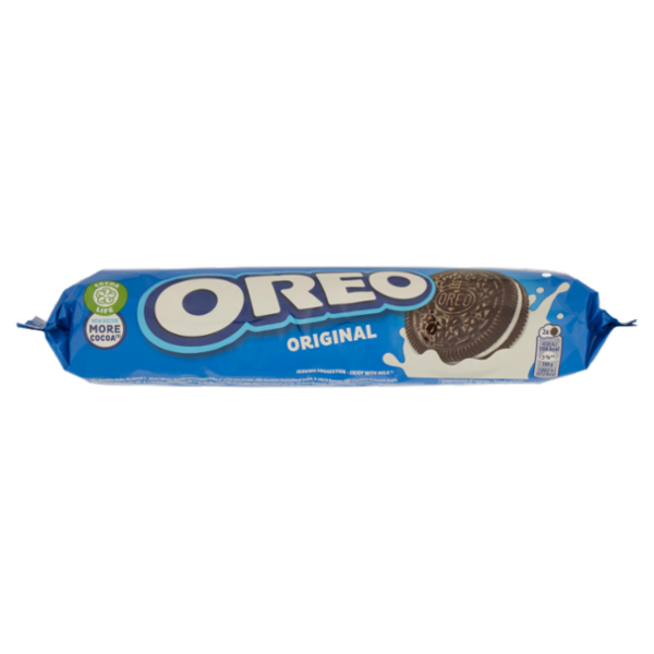 Oreo Original, biscotti al cacao magro ripieni di crema al gusto vaniglia - 154 g