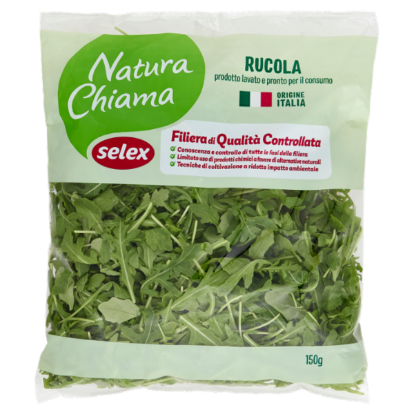 Selex Natura Chiama Rucola Lavata e Pronta per il Consumo 150 g