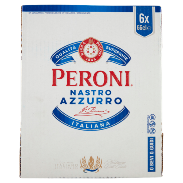Peroni Nastro Azzurro Birra 6 x 66 cl