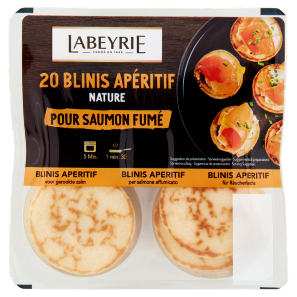 Labeyrie 20 Blinis per Salmone Affumicato 168 g