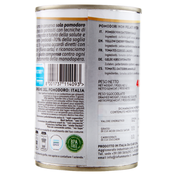 la fiammante Gourmet il Datterino Giallo 400 g