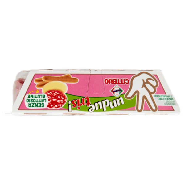 Citterio unduetris! Salame con Formaggio e Grissini Senza Lattosio Senza Glutine 80 g