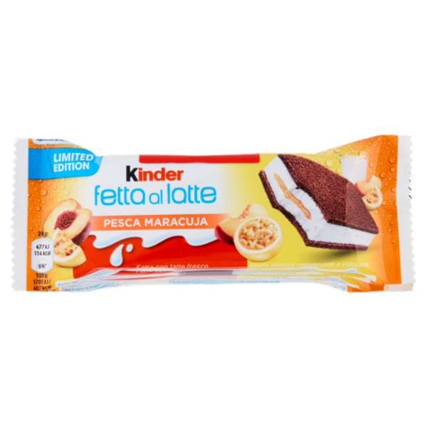 Kinder fetta al latte Pesca Maracuja 5 x 28 g