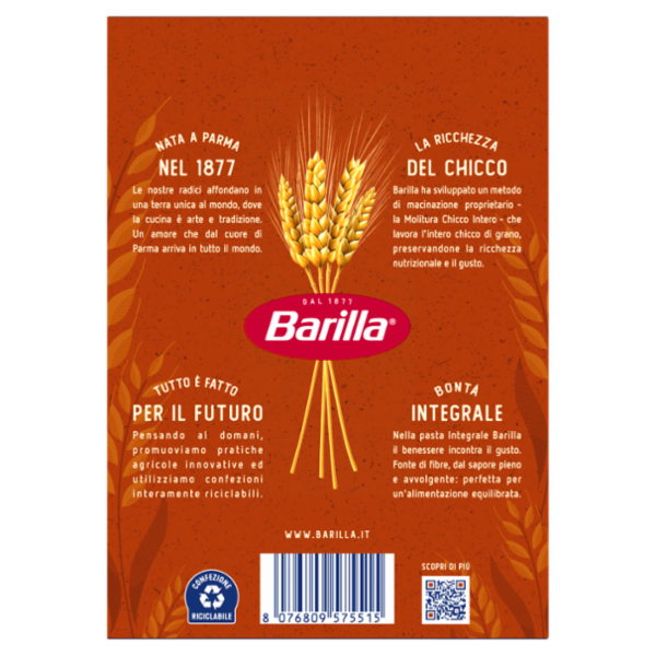 Barilla Pasta Integrale Fusilli 500g
