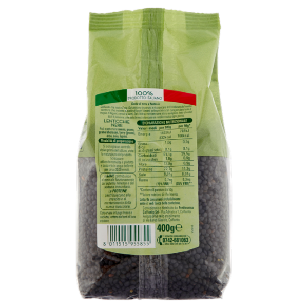 Colfiorito Lenticchie Nere 400 g