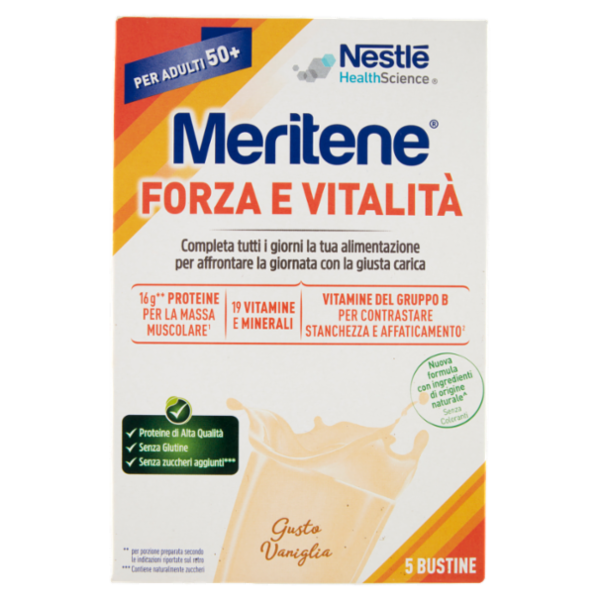 MERITENE Forza & Vitalità Vaniglia 5 x 30 g