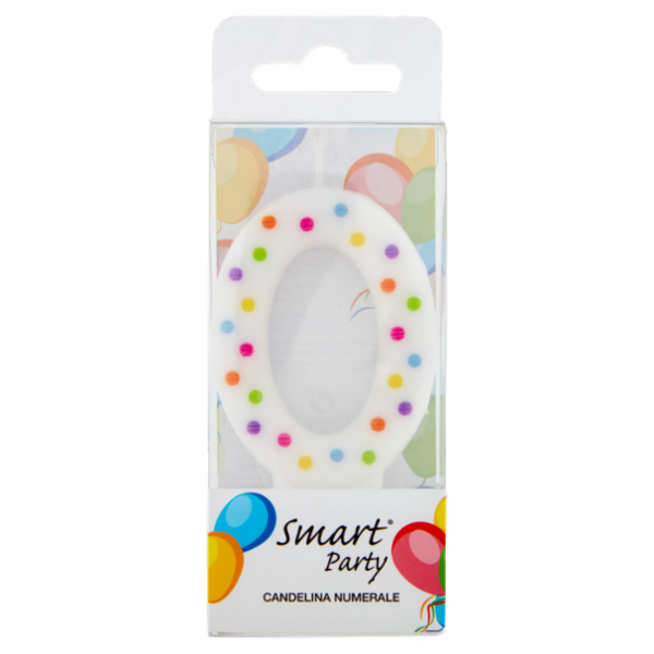 Smart Party Candelina Numerale 0 1 pz