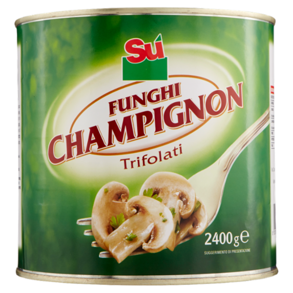 Sù Funghi Champignon Trifolati in Olio di Semi di Girasole 2,4 kg