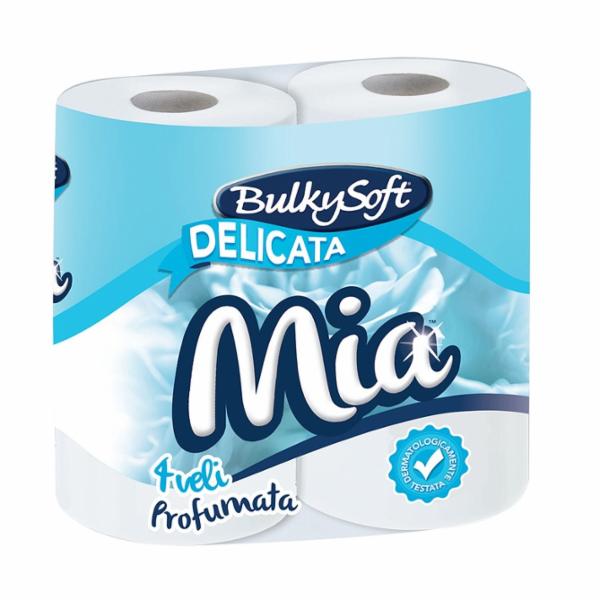 Bulkysoft Carta Igienica MIa 4 Veli Delicata