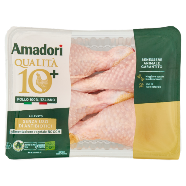 Amadori Qualità 10+ Fusi di Pollo 0,450 kg
