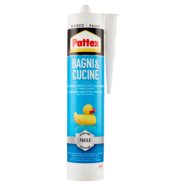 PATTEX Sigillante Light Bagni&Cucine Bianco 280 ml