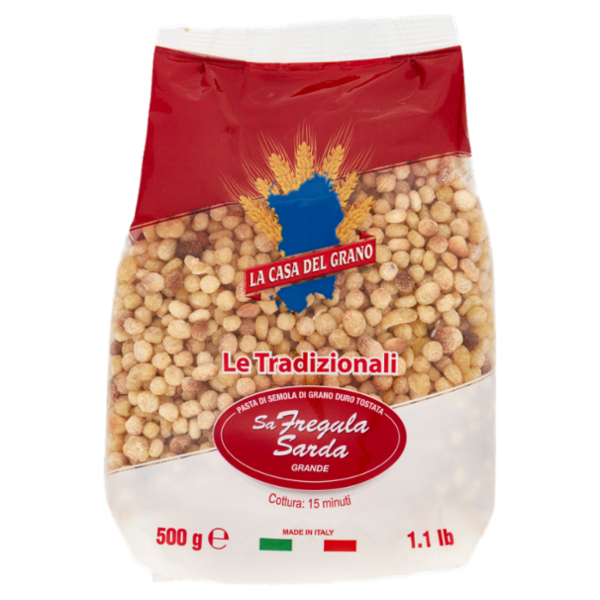 La Casa del Grano Le Tradizionali Sa Fregula Sarda Grande 500 g