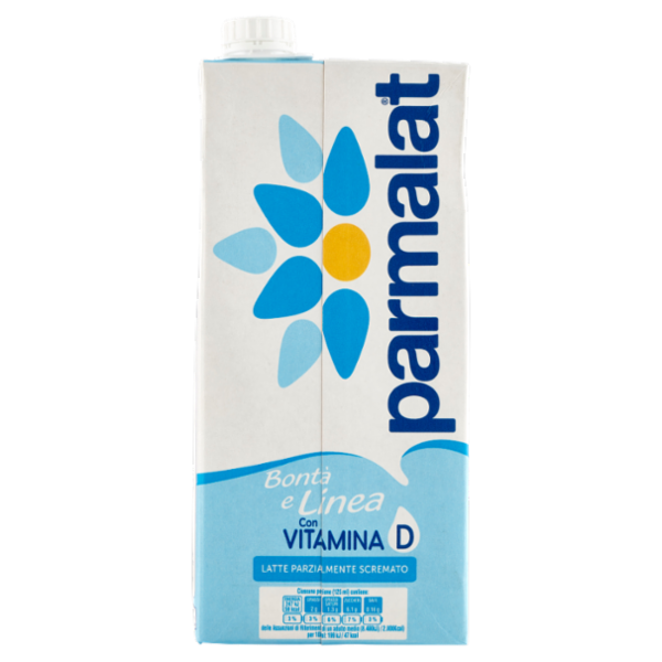 parmalat Bontà e Linea con Vitamina D Latte Parzialmente Scremato 1000 ml