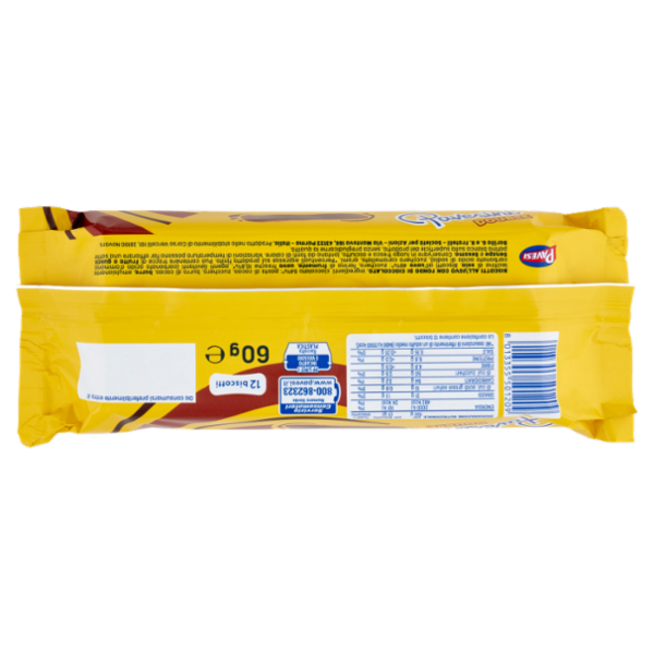 Pavesi Pavesini Double Biscotti con Fondo di Cioccolato 60g