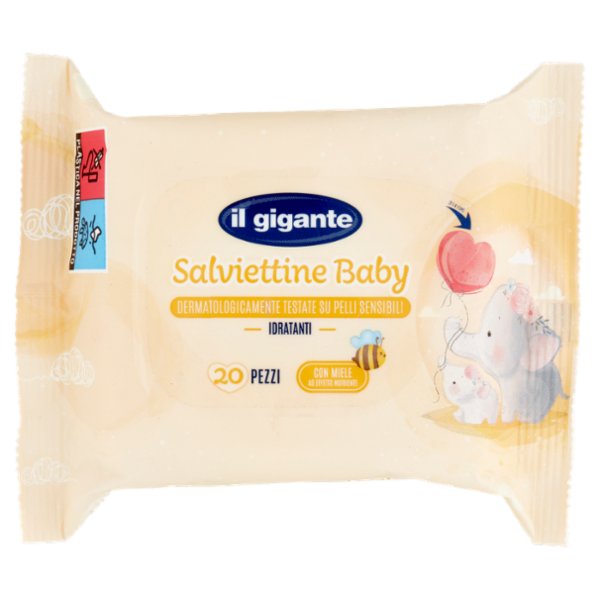 IL GIGANTE Salviettine Baby Idratanti 20 pz