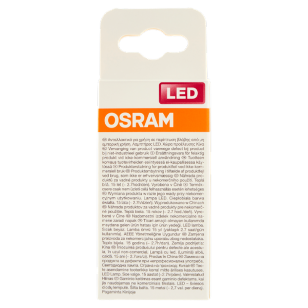Osram Led Star Classic P 25 Warm White 2.5 W E14
