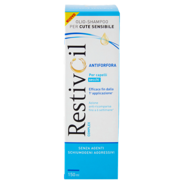 RestivOil Complex Olio-Shampoo per Cute Sensibile Antiforfora 150 ml