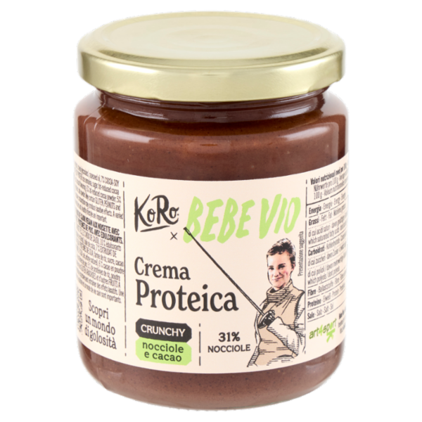 KoRo x Bebe Vio Crema Proteica Crunchy nocciole e cacao 200 g