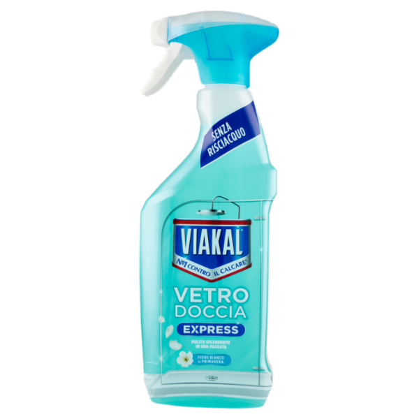 Viakal Vetro Doccia Express Fiore Bianco di Primavera 470 ml